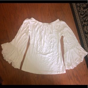 White off the shoulder top